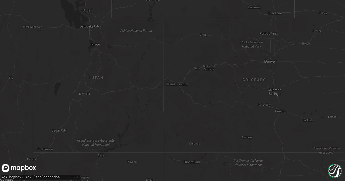 Hail map in South Dakota on October 3, 2022