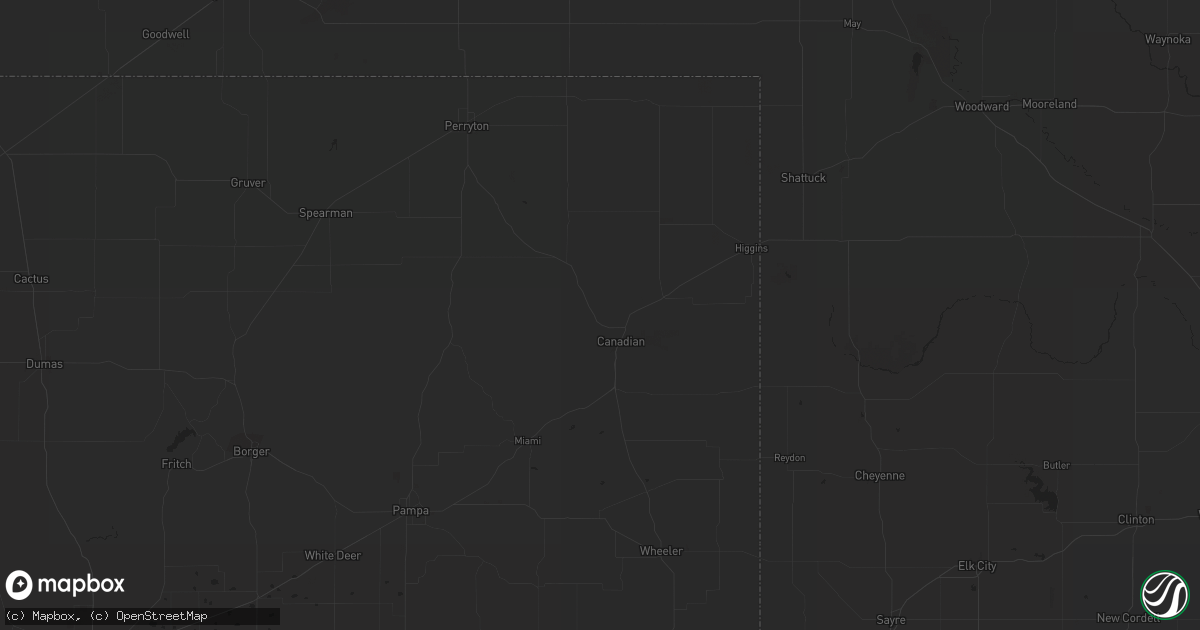 Hail map in Beaver City, NE on October 3, 2023
