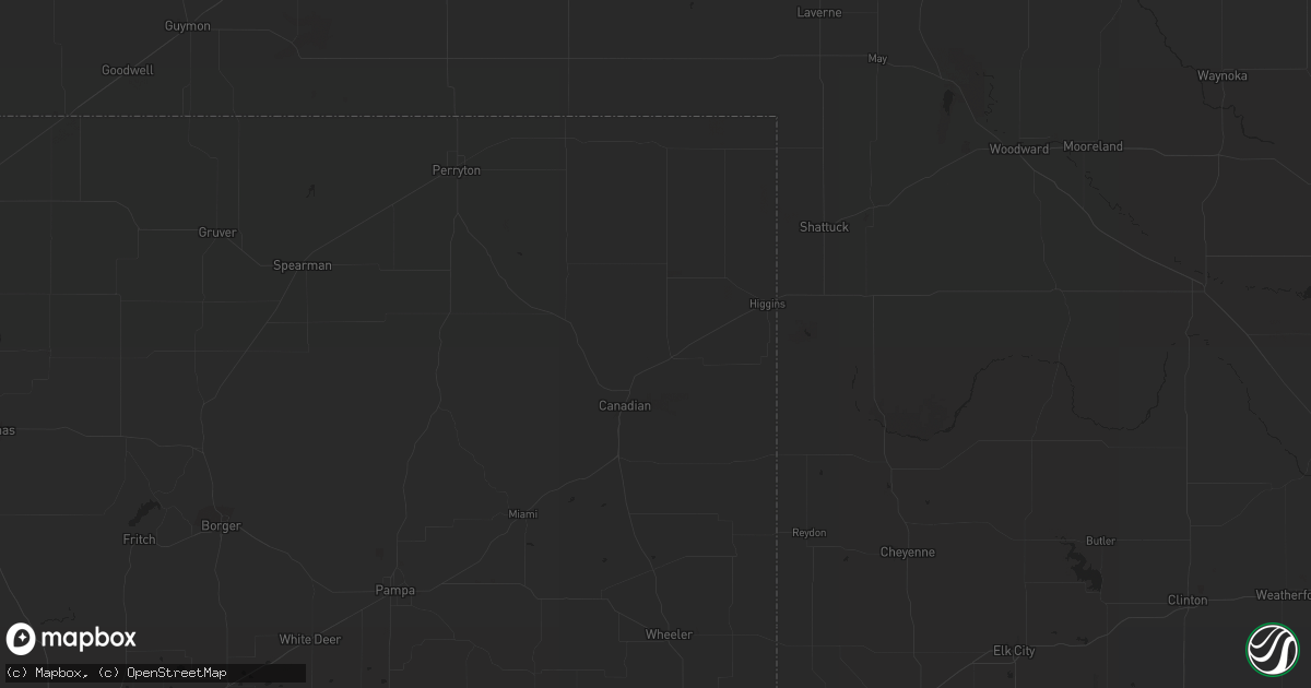 Hail map in Bladen, NE on October 3, 2023