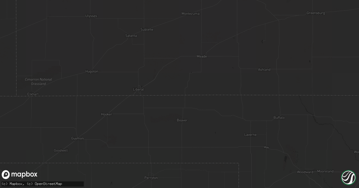 Hail map in Norcatur, KS on October 3, 2023