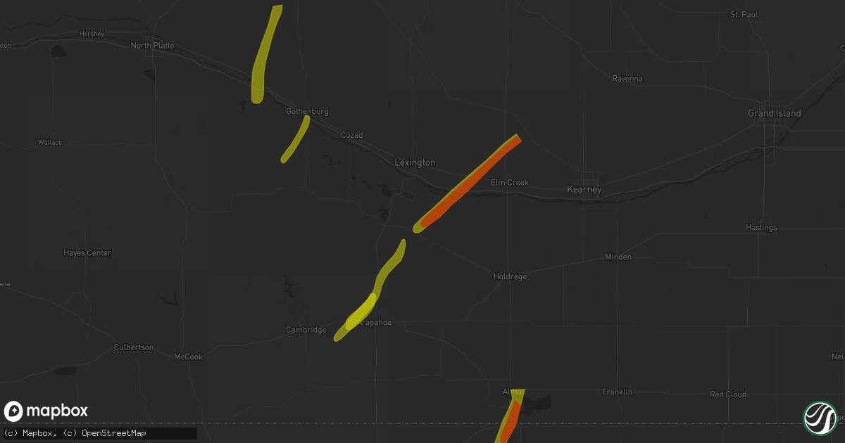 Hail map in Smithfield, NE on October 3, 2023