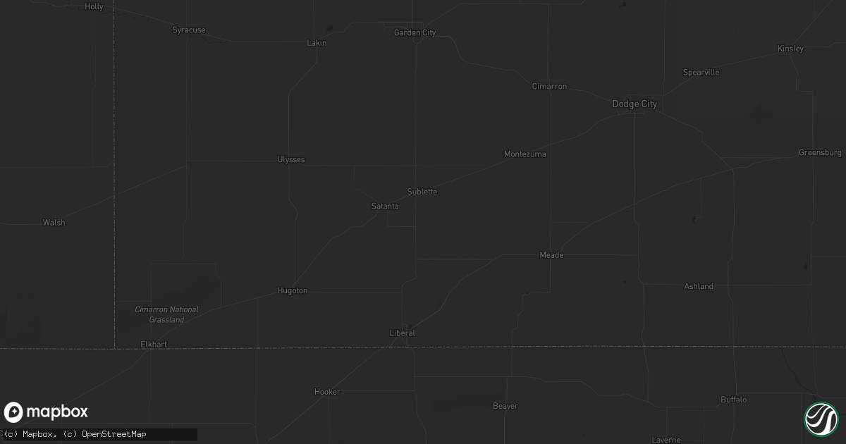 Hail map in Stockville, NE on October 3, 2023