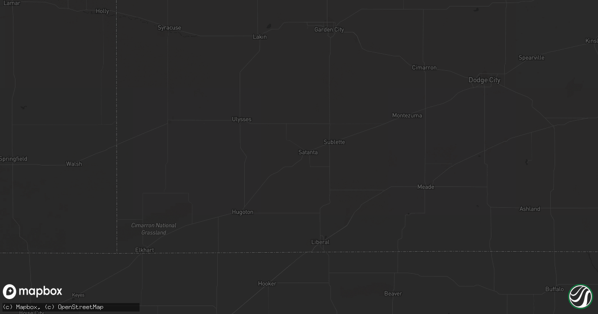 Hail map in Wilsonville, NE on October 3, 2023