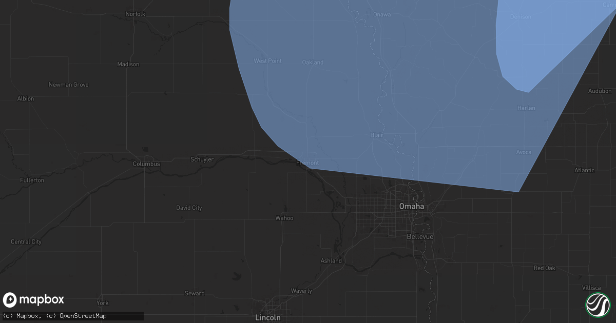 Hail map in Fremont, NE on October 3, 2024