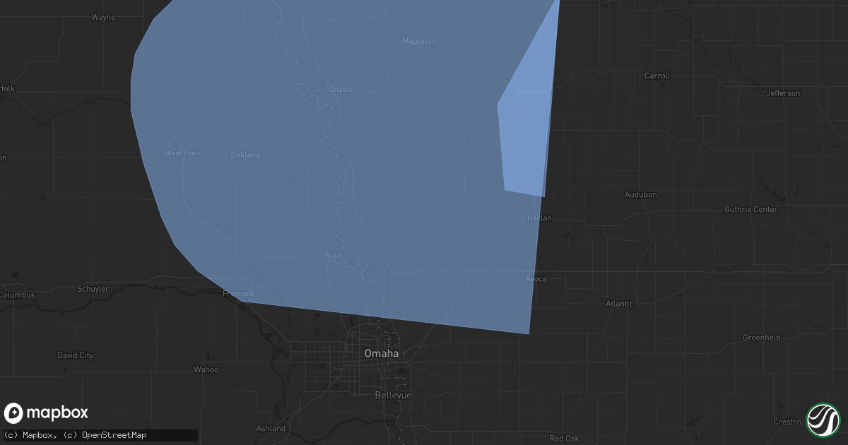 Hail map in Logan, IA on October 3, 2024