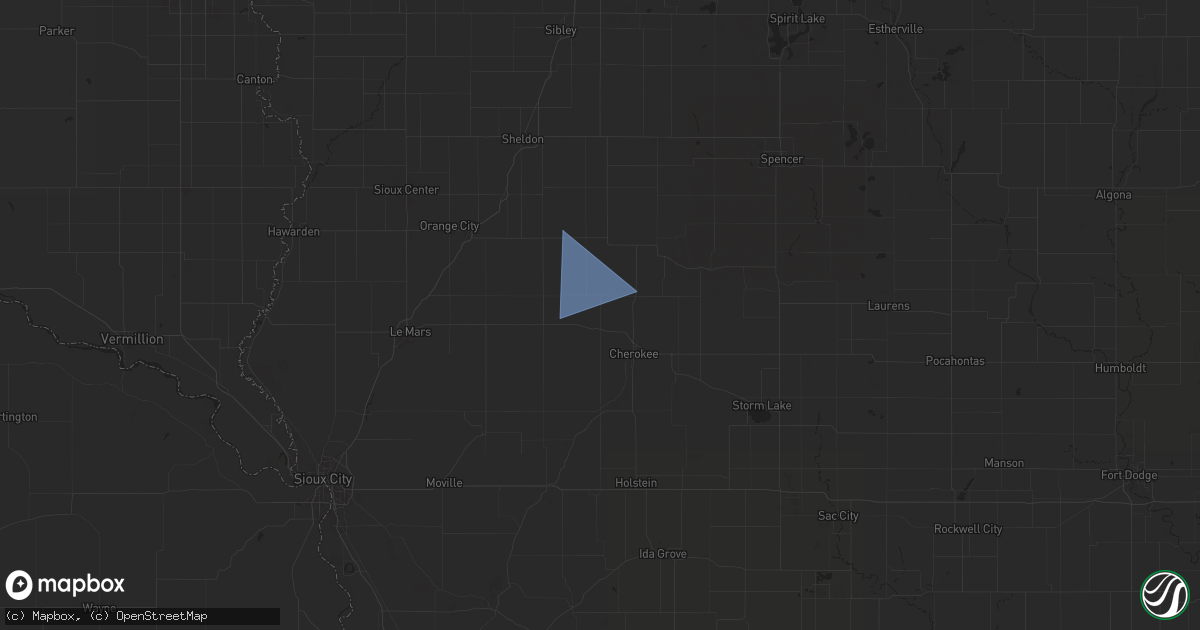 Hail map in Meriden, IA on October 3, 2024