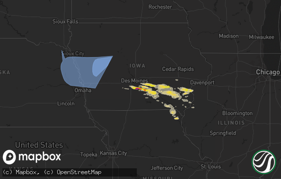 Hail map preview on 10-03-2024