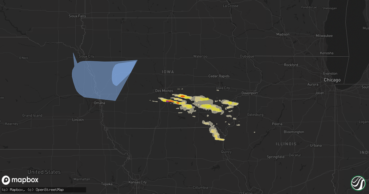 Hail map on October 3, 2024