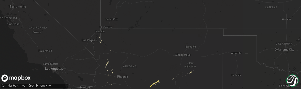 Hail map on October 4, 2011