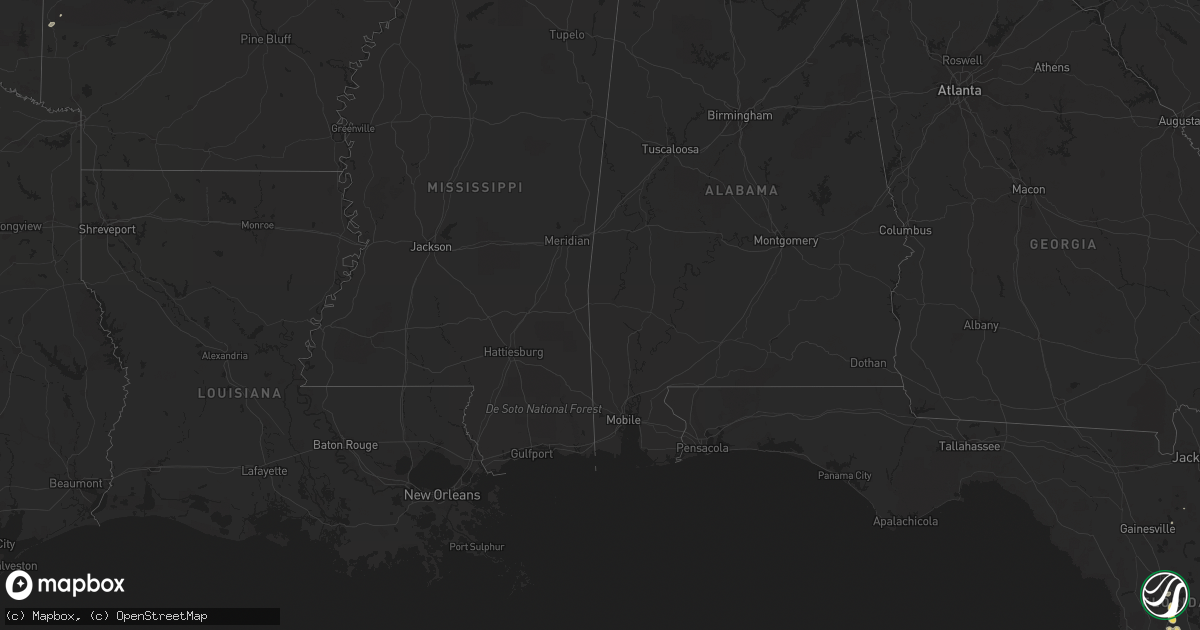 Hail map on October 4, 2012