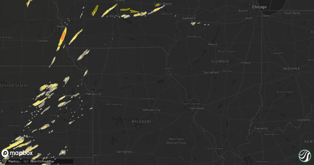 Hail map in Michigan on October 4, 2013