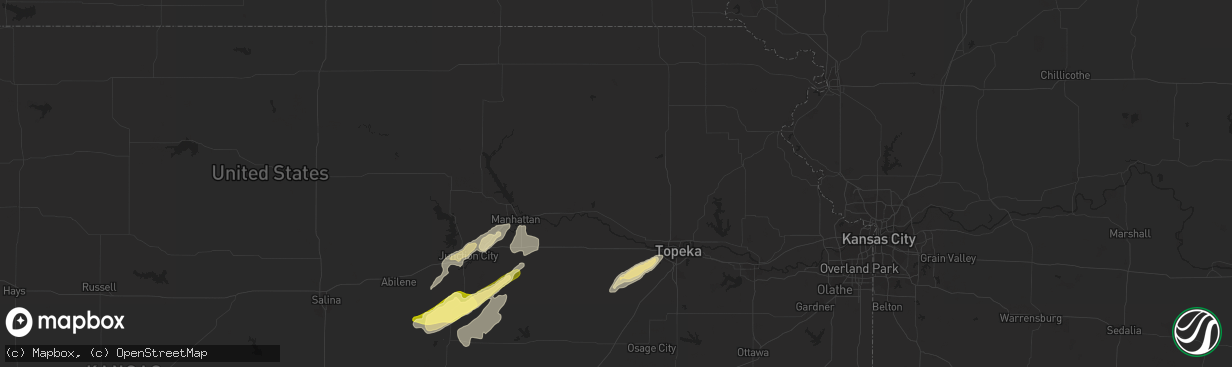 Hail map in Pacific Junction, IA on October 4, 2013