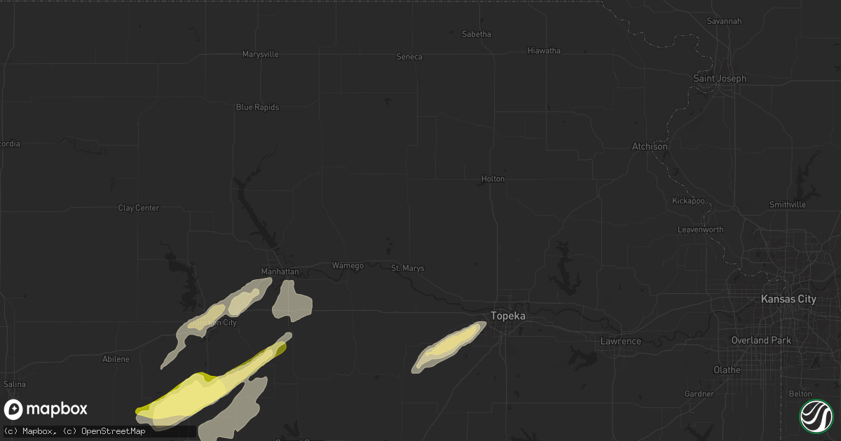 Hail map in Wichita, KS on October 4, 2013