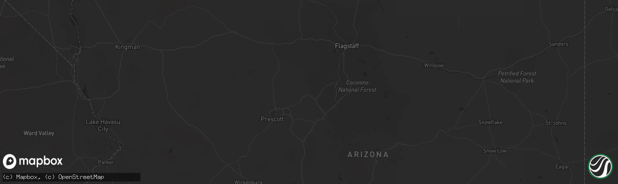 Hail map in Colorado City, AZ on October 4, 2015