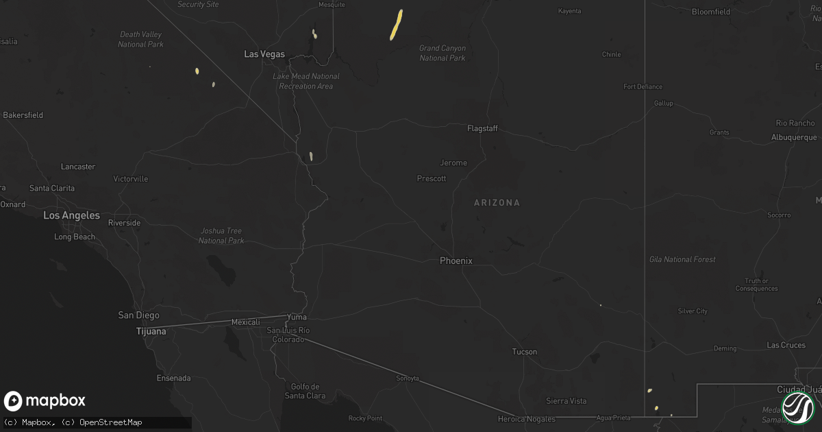Hail map on October 4, 2015