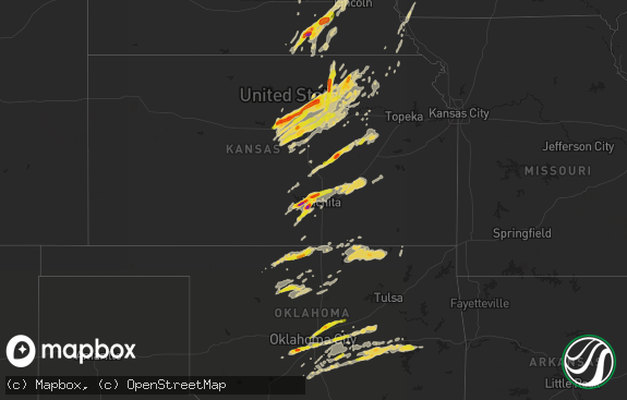 Hail map preview on 10-04-2016