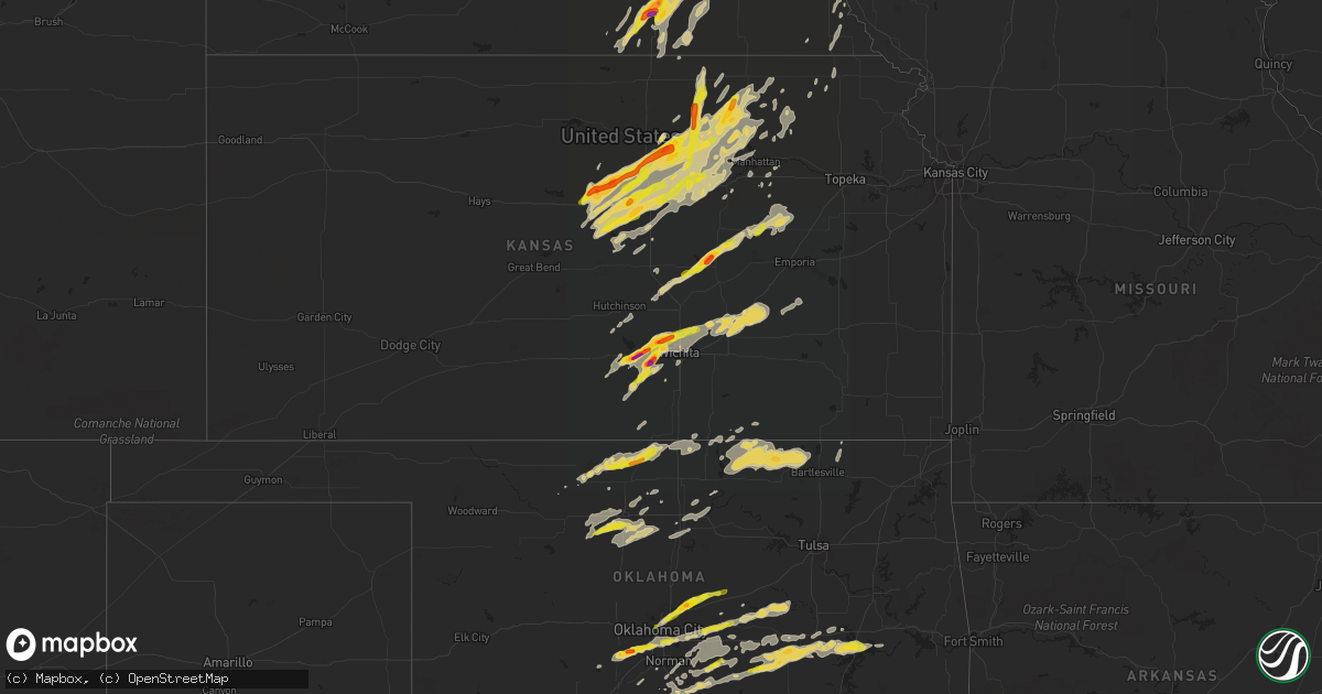 Hail map on October 4, 2016