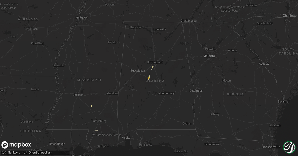 Hail map on October 4, 2021