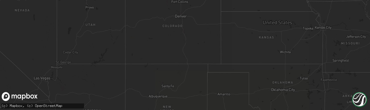 Hail map in South Dakota on October 4, 2022