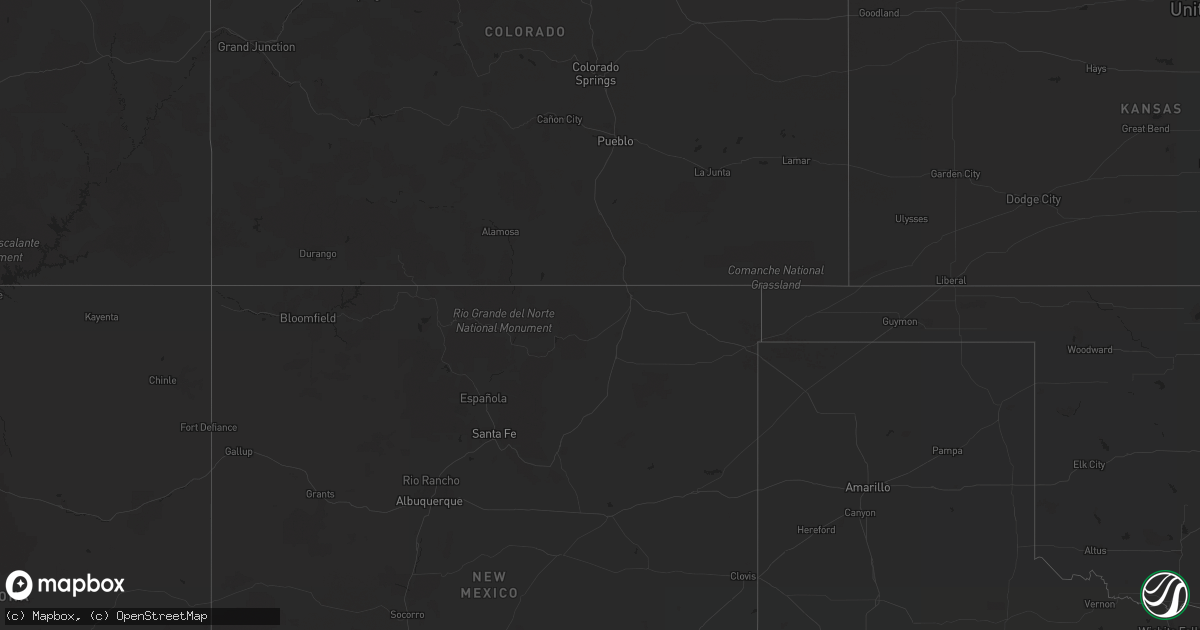 Hail map on October 4, 2022