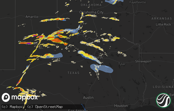 Hail map preview on 10-04-2023