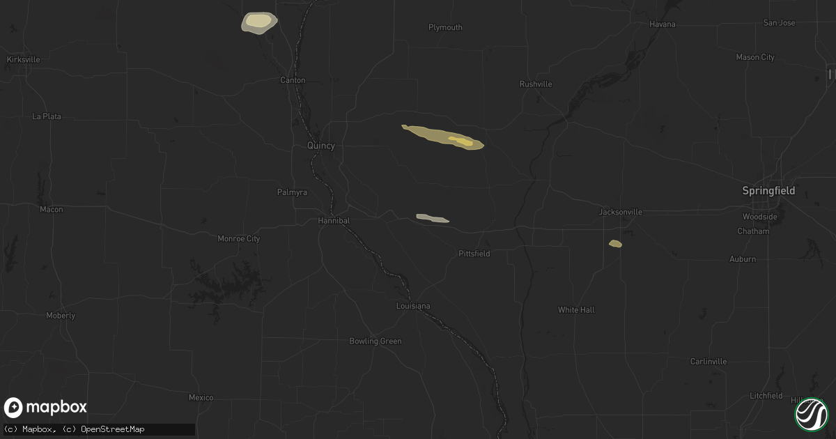 Hail map in Barry, IL on October 4, 2024