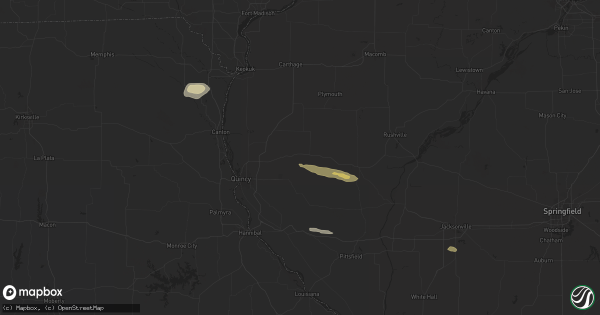 Hail map in Camp Point, IL on October 4, 2024