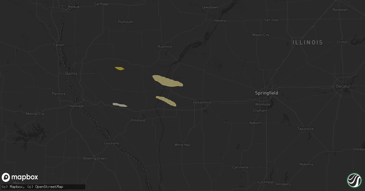 Hail map in Chapin, IL on October 4, 2024