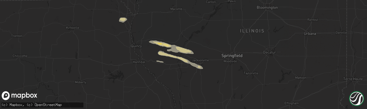 Hail map in Meredosia, IL on October 4, 2024