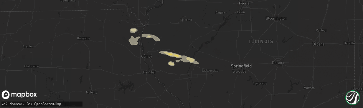 Hail map in Mount Sterling, IL on October 4, 2024