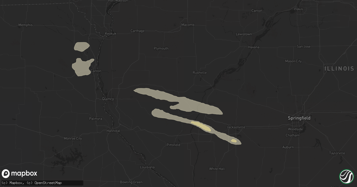 Hail map in Mount Sterling, IL on October 4, 2024