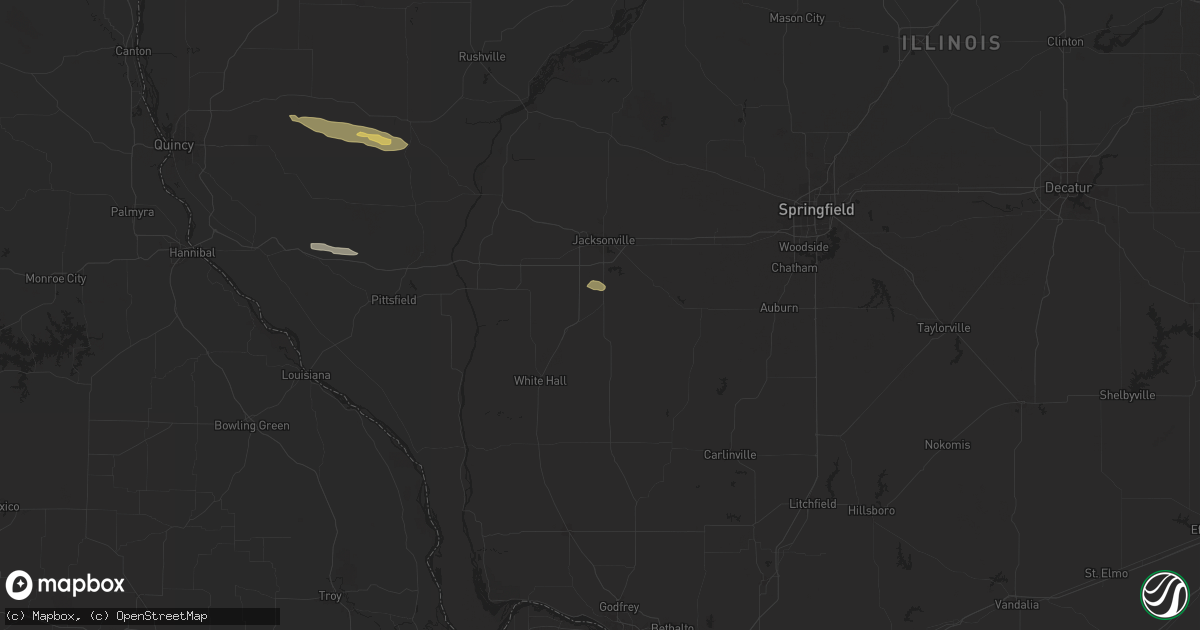 Hail map in Murrayville, IL on October 4, 2024