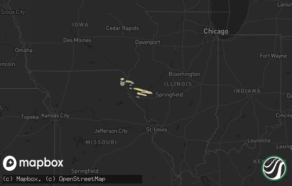 Hail map preview on 10-04-2024