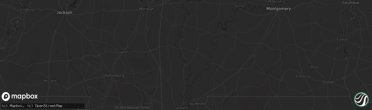 Hail map in Hickory Ridge, AR on October 5, 2012