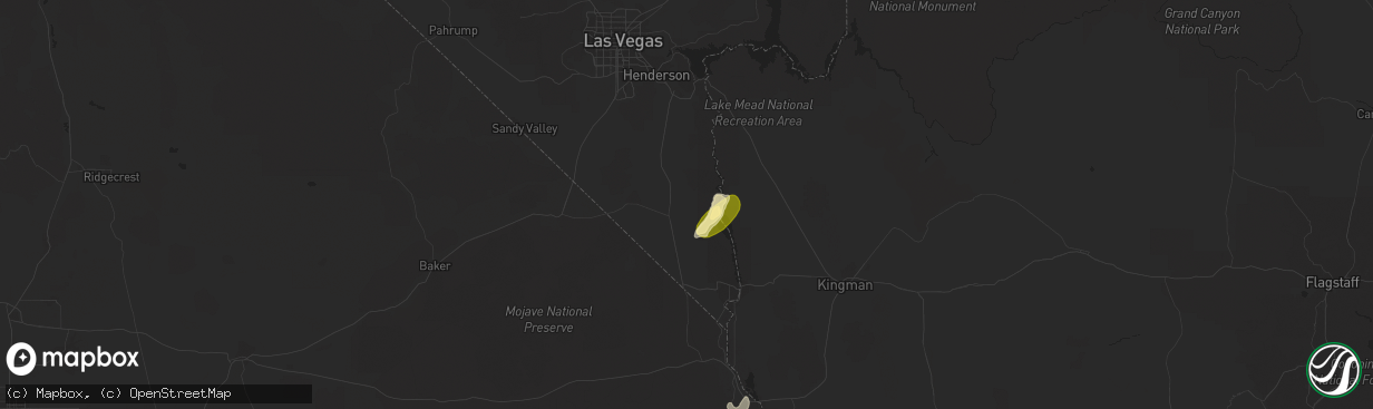 Hail map in Searchlight, NV on October 5, 2015