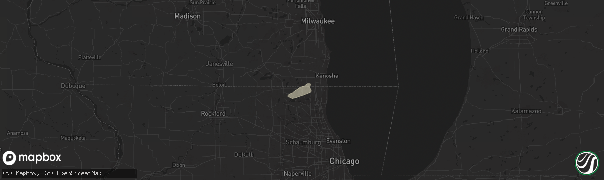 Hail map in Antioch, IL on October 5, 2018