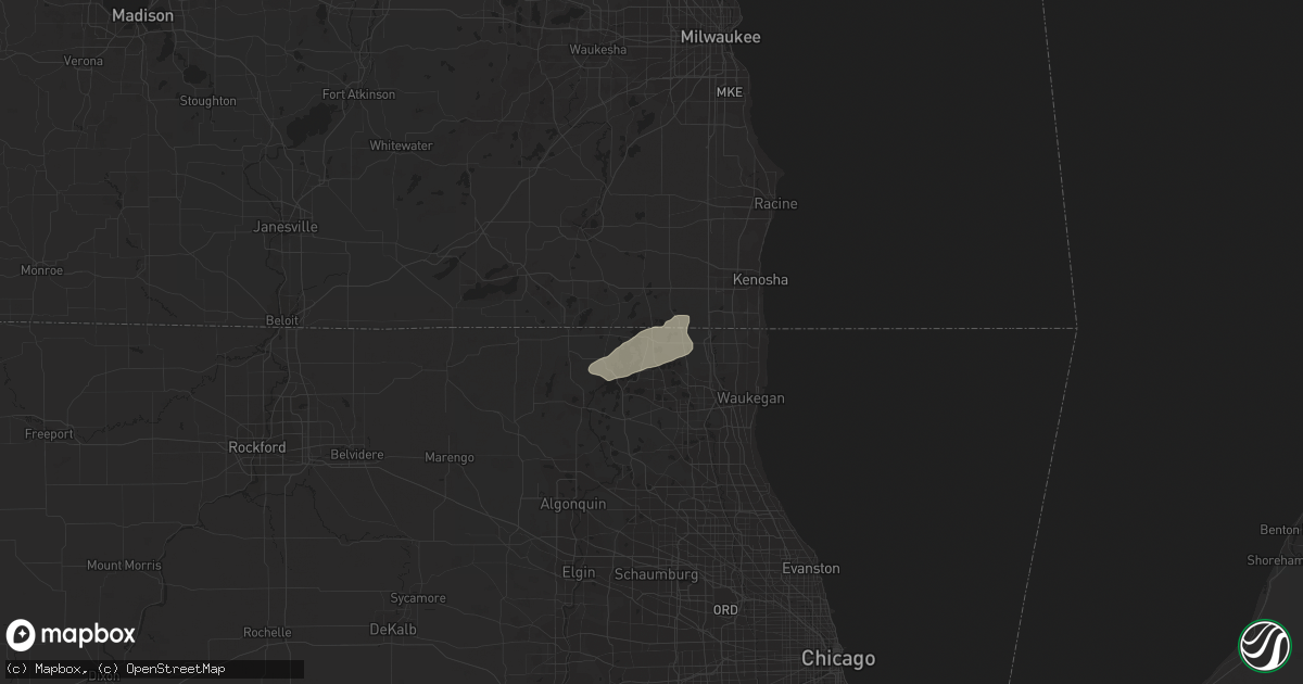 Hail map in Antioch, IL on October 5, 2018