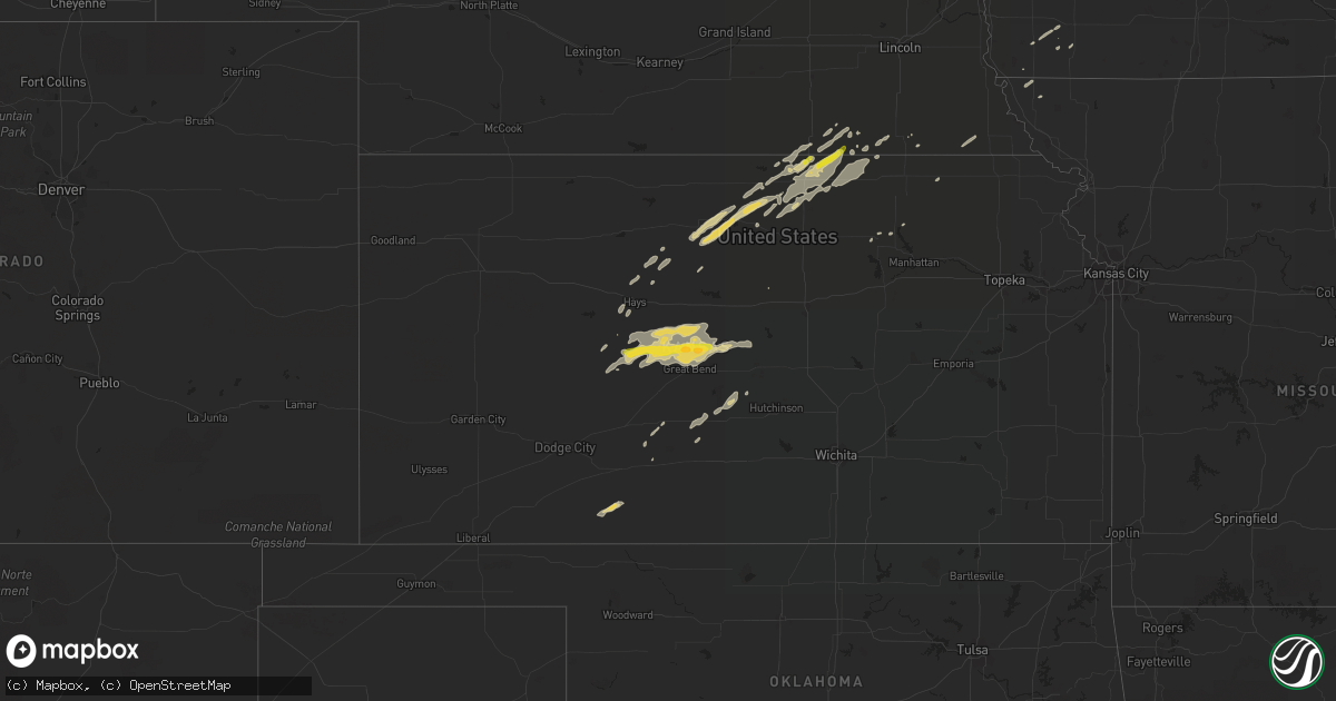 Hail map on October 5, 2018