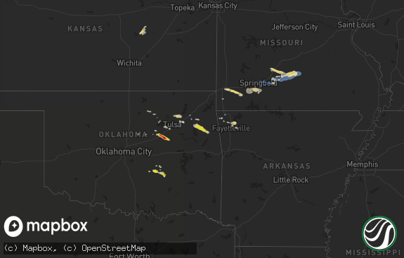 Hail map preview on 10-05-2019