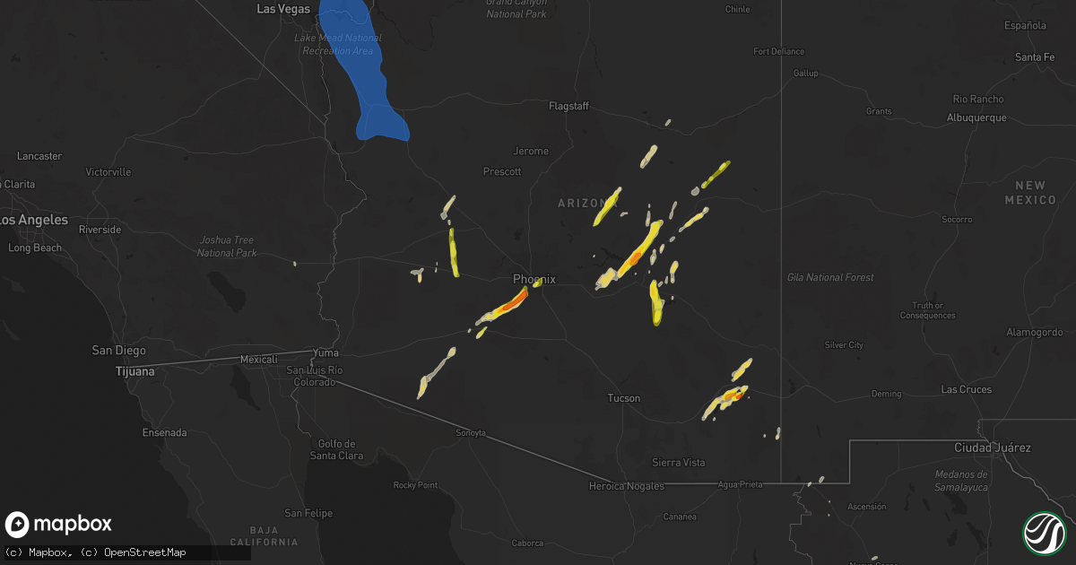 Hail map on October 5, 2021