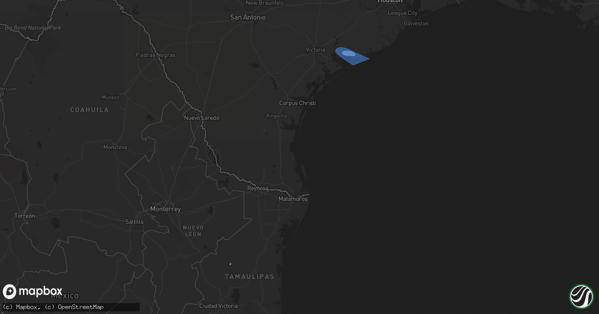 Hail map on October 5, 2023