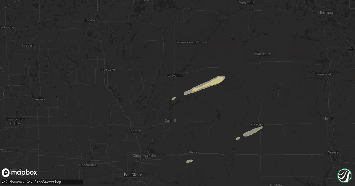 Hail map in Conrath, WI on October 5, 2024