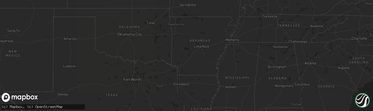 Hail map on October 6, 2011