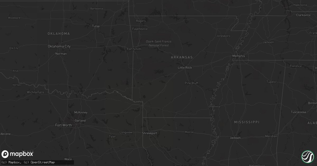 Hail map on October 6, 2011