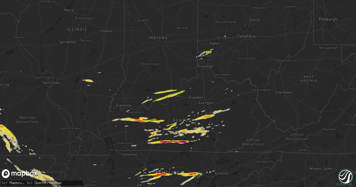 Hail map on October 6, 2014