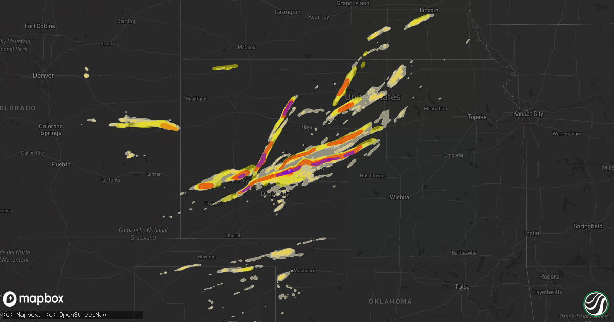 Hail map on October 6, 2017