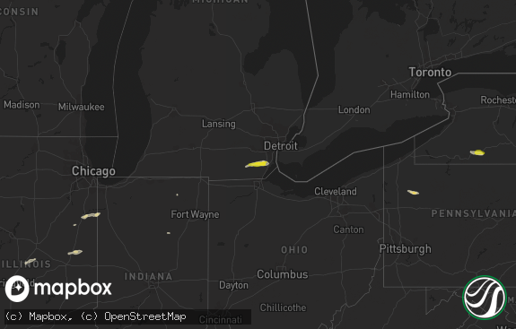 Hail map preview on 10-06-2018