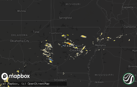 Hail map preview on 10-06-2019