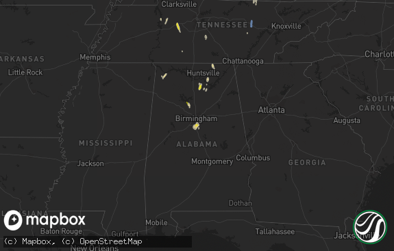 Hail map preview on 10-06-2021