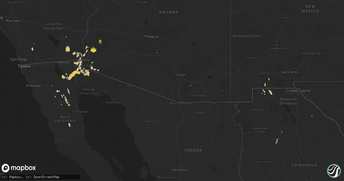Hail map on October 6, 2022